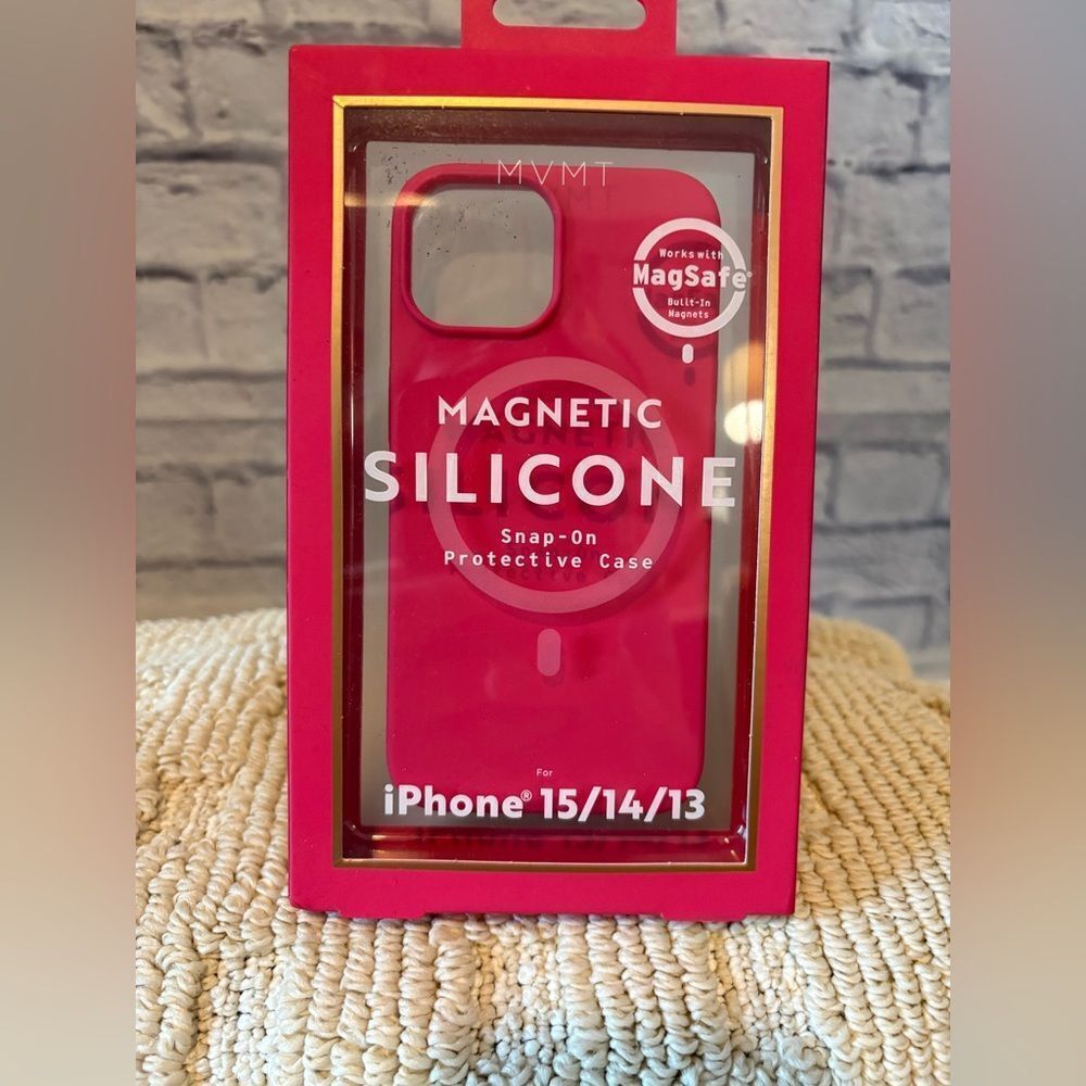 MVMT Bright Pink Magnetic Silicone iPhone Case